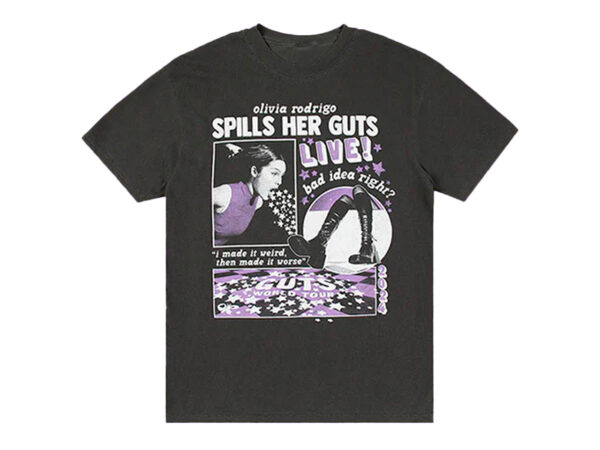Oversize Preta - Vintage Spill Her Guts