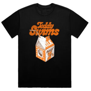 Camiseta Preta - Ted Swims Cartoon