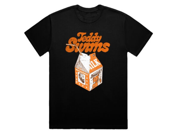 Camiseta Preta - Ted Swims Cartoon