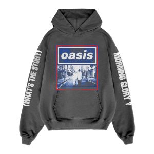 Oasis Whats the Story Gray Hoodie