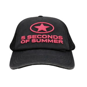 Boné Preto Pink * Trucker 5 SOS