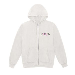 Moletom Zíper - Maroon 5 Branco